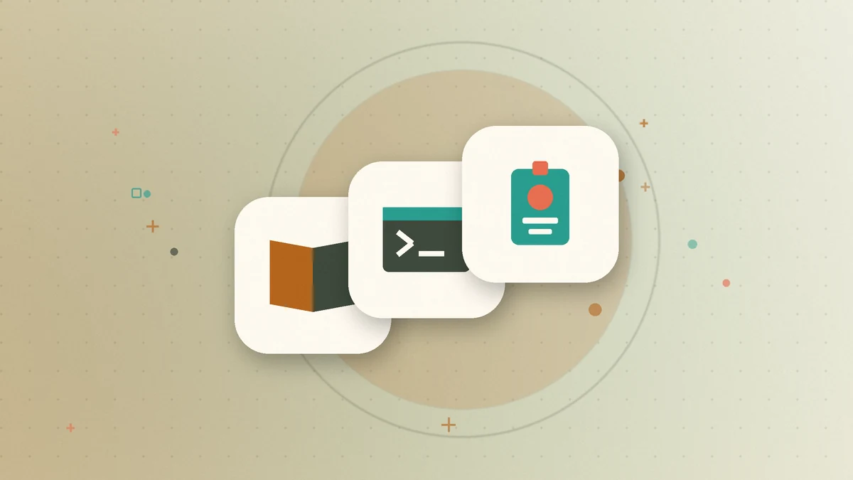Illustration: stepped cards showing a book, a code window and a certificate badge, representing the Claude Frontier Academy training path