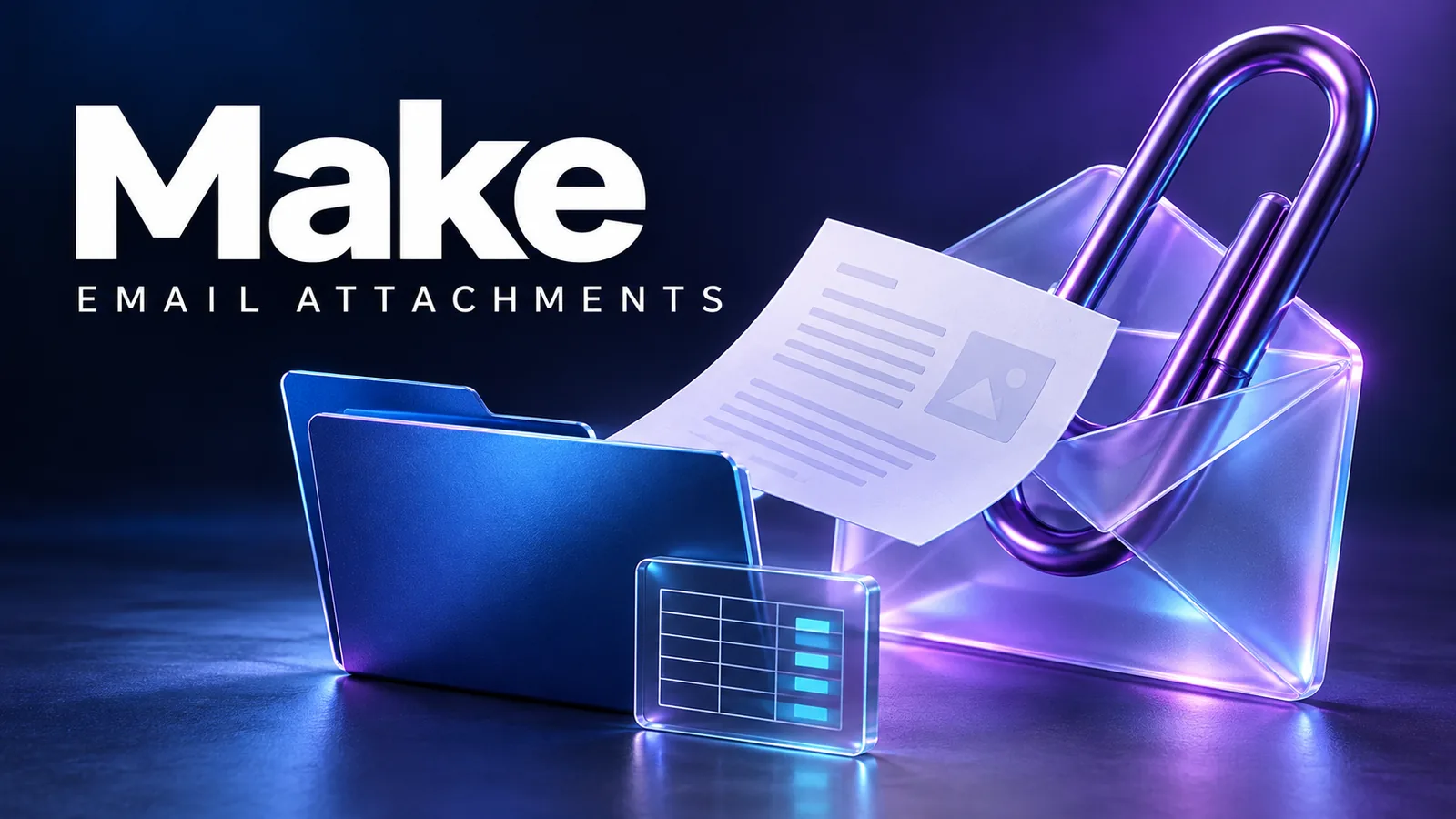 Editorial illustration of Make saving an email attachment to a folder and recording it in a sheet