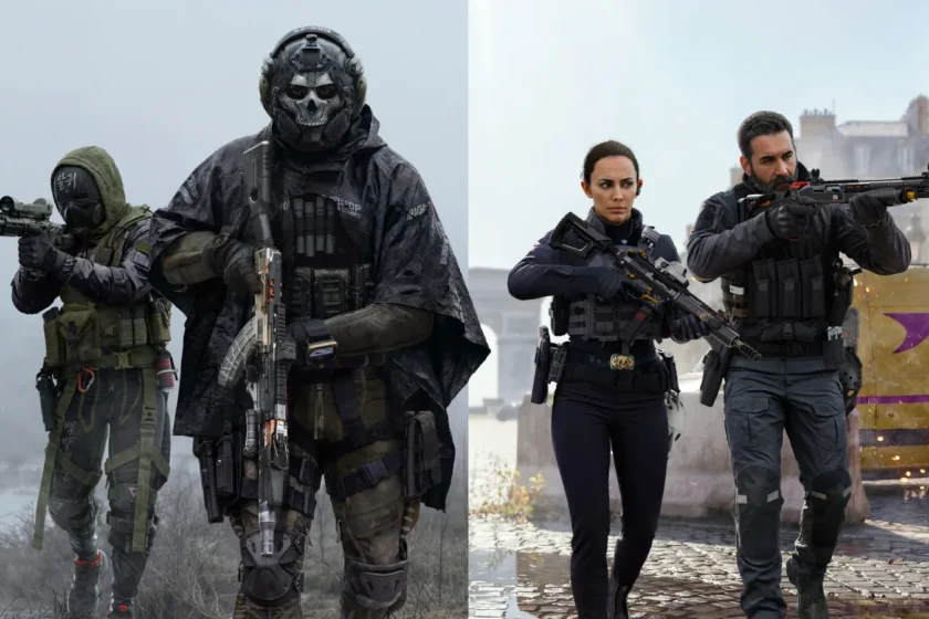 דמויות חבילת Hostile Alliance יחד באמנות רשמית של Modern Warfare 4.