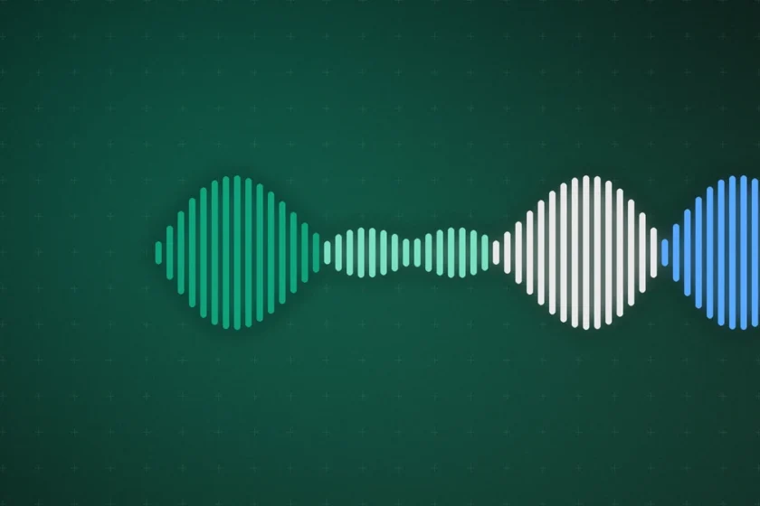 Illustration: geometric waves in OpenAI tones, suggesting token flow and capable agents at lower cost