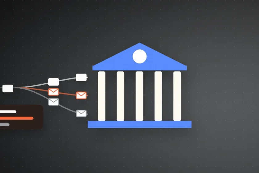 Illustration: colorful flow shapes in xAI tones suggesting shared team bots with moving context
